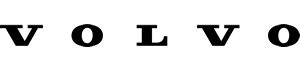 Volvo Logo in Schwarz und transparent im Hintergrund, also freigestellt.