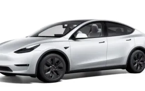 Tesla Model Y Long Range Dual innen weiß Auto Abo