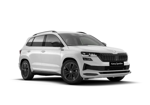 Angebotsdetails Skoda Karoq Sportline, 1.5 TSI, 110 kW, 7-Gang DSG, Front Moon-Weiß Perleffekt
