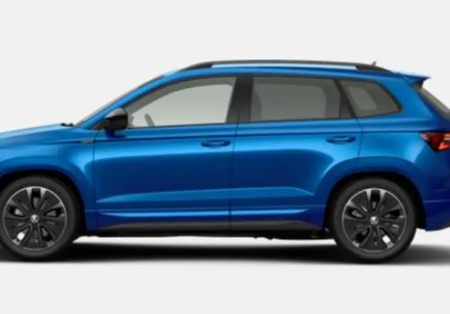 Angebotsdetails Skoda Karoq Skoda Karoq Sportline 2.0 TSI 7-Gang-DSG 140.00 kW (190 PS) Race Blau Metallic