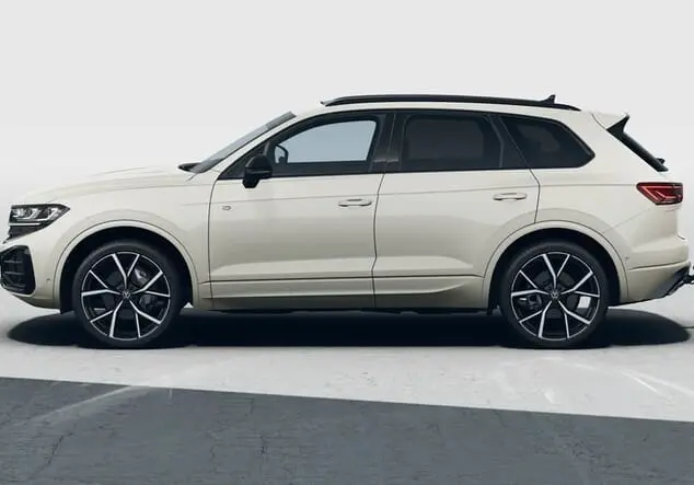 Angebotsdetails Volkswagen Touareg Volkswagen Touareg R-Line 3.0 TDI 210 kW (286 PS) 8-Gang-Automatikgetriebe 4MOTION Sechura Beige Metallic
