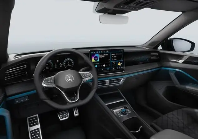 Angebotsdetails Volkswagen Tiguan Volskwagen Tiguan R-Line 1.5 TSI 110 kW (150 PS) 7-Gang-DSG Delfingrau Metallic