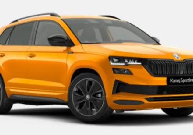 Angebotsdetails Skoda Karoq Skoda Karoq Sportline 2.0 TSI 7-Gang-DSG 140.00 kW (190 PS) Phoenix Orange Metallic