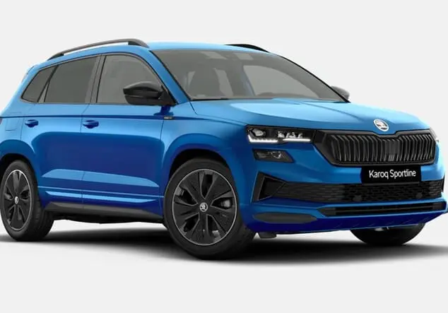 Angebotsdetails Skoda Karoq Skoda Karoq Sportline 2.0 TDI 110 kW (150 PS) 7-Gang-DSG Race Blau Metallic