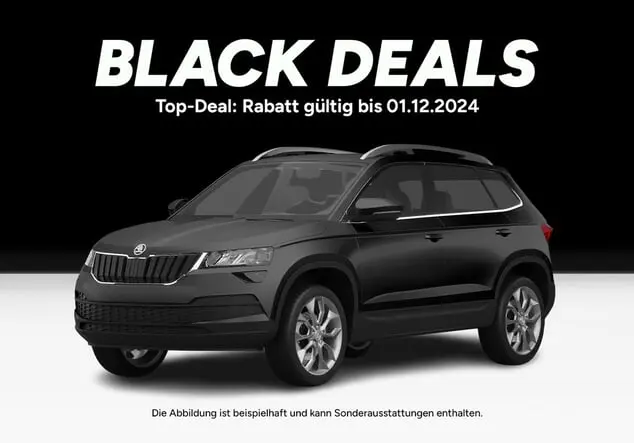 Angebotsdetails Skoda Karoq Sportline, 1.5 TSI, 110 kW, 7-Gang DSG, Front Black-Magic Perleffekt