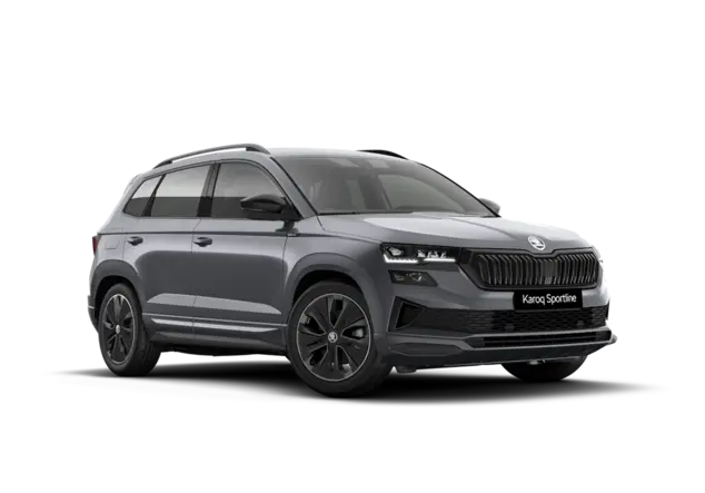 Angebotsdetails Skoda Karoq Sportline, 1.5 TSI, 110 kW, 7-Gang DSG, Front Graphite-Grau Metallic