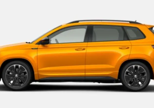 Angebotsdetails Skoda Karoq Skoda Karoq Sportline 2.0 TSI 7-Gang-DSG 140.00 kW (190 PS) Phoenix Orange Metallic