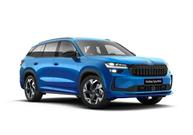 Angebotsdetails Skoda Kodiaq Skoda Kodiaq Sportline 2.0 TSI 150 kW (204 PS) 7-Gang-DSG Race-Blau Metallic