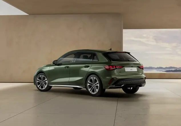 Angebotsdetails Audi A3 Audi A3 Sportback S line 35 TFSI 110 kW (150 PS) 7-Gang S tronic Distriktgrün Metallic