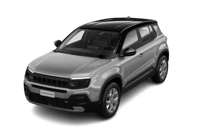 Angebotsdetails Jeep Avenger Jeep Avenger Altitude 1.2 E-Hybrid 74 kW (100 PS) 6-Stufen-DCT Granite Grey Metallic (Dach in Volcano Black)