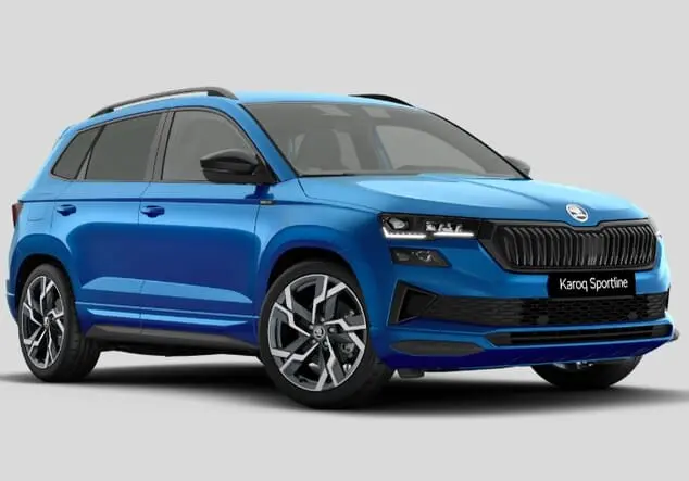 Angebotsdetails Skoda Karoq Skoda Karoq Sportline 2.0 TDI 110 kW (150 PS) 7-Gang-DSG Race Blau Metallic