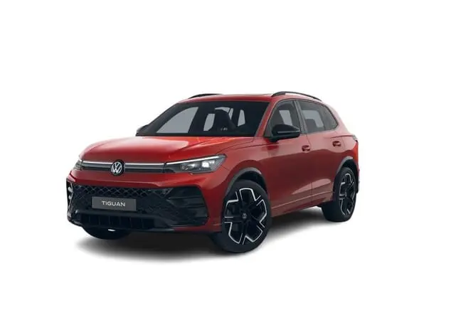 Angebotsdetails Volkswagen Tiguan Volkswagen Tiguan R-Line 1.5 TSI 110 kW (150 PS) 7-Gang-DSG Persimmon Red Metallic