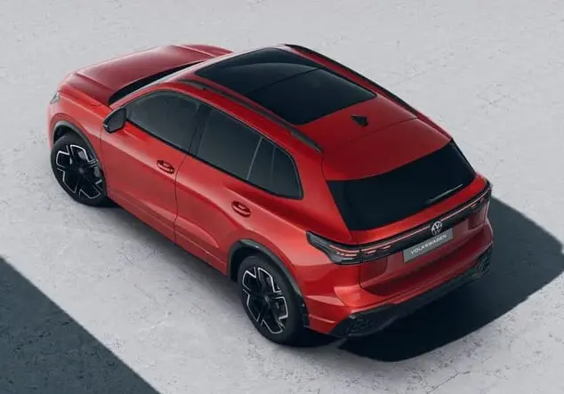 Angebotsdetails Volkswagen Tiguan Volskwagen Tiguan R-Line 1.5 TSI 110 kW (150 PS) 7-Gang-DSG Persimmon Red Metallic