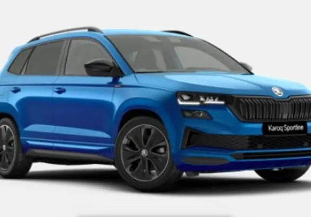 Angebotsdetails Skoda Karoq Skoda Karoq Sportline 1.5 TSI 7-Gang-DSG 110.00 kW (150 PS) Race Blau Metallic