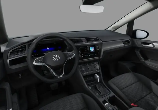 Angebotsdetails Volkswagen Touran Volkswagen Touran GOAL 1.5 TSI 110 kW (150 PS) 7-Gang-DSG Delfingrau Metallic