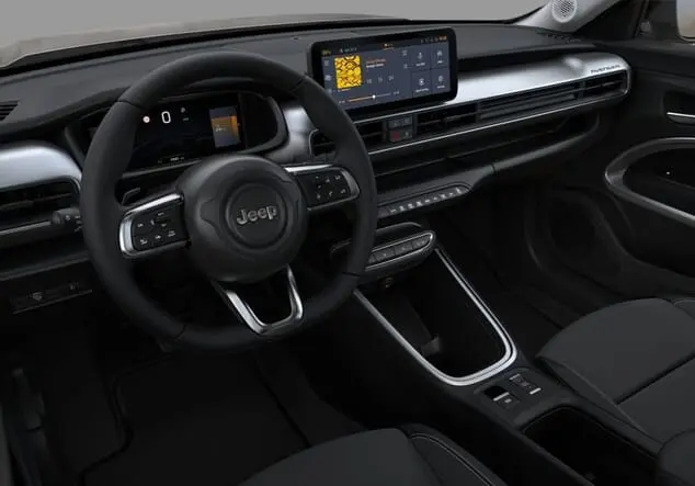 Angebotsdetails Jeep Avenger Jeep Avenger Altitude 1.2 E-Hybrid 74 kW (100 PS) 6-Stufen-DCT Granite Grey Metallic (Dach in Volcano Black)