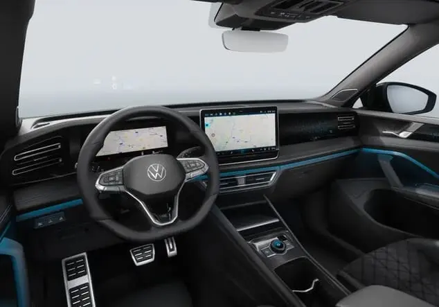 Angebotsdetails Volkswagen Tiguan Volkswagen Tiguan R-Line 2.0 TSI 195 kW (265 PS) 7-Gang-DSG 4MOTION Delfingrau Metallic