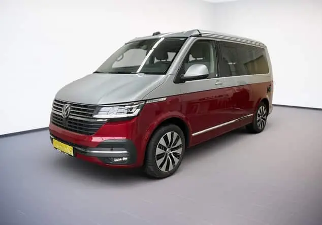 Angebotsdetails Volkswagen California T6.1 California OCEAN 2.0TDI 204PS NP.112T 4M ACC.AHK.STHZG.NAVI+VC.DCC.MARKISE Silber / Rot