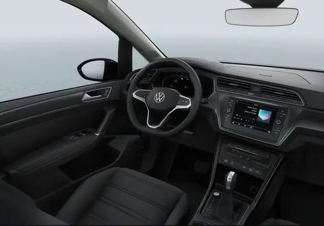 Angebotsdetails Volkswagen Touran Volkswagen Touran Highline R-Line 1.5 TSI 110 kW (150 PS) 7-Gang-DSG Onyx-Weiß Perleffekt