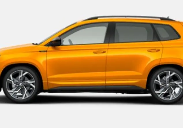 Angebotsdetails Skoda Karoq Skoda Karoq Sportline 1.5 TSI 7-Gang-DSG 110.00 kW (150 PS) Phoenix Orange Metallic