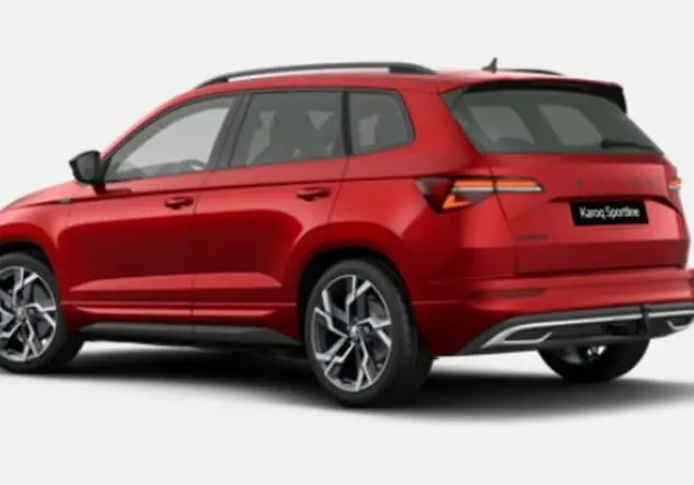 Angebotsdetails Skoda Karoq Skoda Karoq Sportline 1.5 TSI 7-Gang-DSG 110.00 kW (150 PS) Velvet Rot Metallic