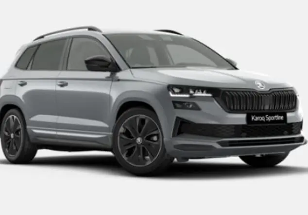 Angebotsdetails Skoda Karoq Skoda Karoq Sportline 2.0 TSI 7-Gang-DSG 140.00 kW (190 PS) Brilliant Silber Metallic
