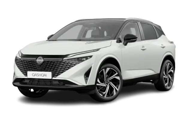 Angebotsdetails Nissan Qashqai 1.3 DIG-T MHEV 158PS Xtronic Tekna Pearl White Pearleffect / Dach Black Metallic