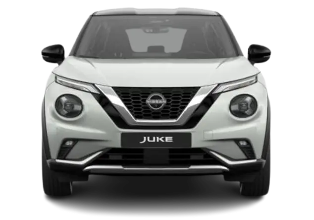 Angebotsdetails Nissan JUKE 1.0 DIG-T TEKNA DCT Karosseriefarbe: Pearl White (QAB), Kontrastfarbe: Black (KH3)