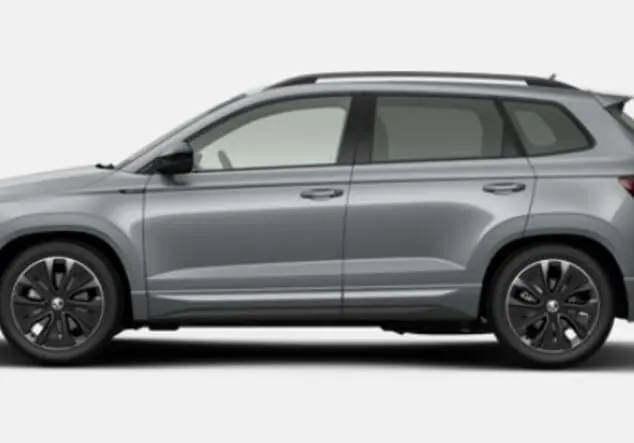 Angebotsdetails Skoda Karoq Skoda Karoq Sportline 2.0 TSI 7-Gang-DSG 140.00 kW (190 PS) Brilliant Silber Metallic