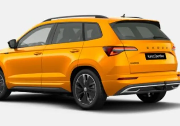 Angebotsdetails Skoda Karoq Skoda Karoq Sportline 2.0 TSI 7-Gang-DSG 140.00 kW (190 PS) Phoenix Orange Metallic