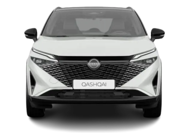 Angebotsdetails Nissan Qashqai 1.3 DIG-T MHEV 158PS Xtronic Tekna+ Karosseriefarbe: Pearl White (QAB), Kontrastfarbe: Black (KH3)