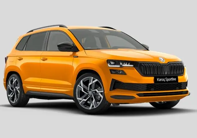 Angebotsdetails Skoda Karoq Skoda Karoq Sportline 2.0 TDI 110 kW (150 PS) 7-Gang-DSG Phoenix Orange Premium Metallic