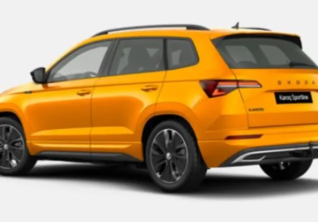 Angebotsdetails Skoda Karoq Skoda Karoq Sportline 1.5 TSI 7-Gang-DSG 110.00 kW (150 PS) Phoenix Orange Metallic