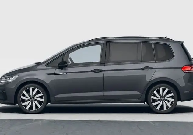 Angebotsdetails Volkswagen Touran Volkswagen Touran Highline R-Line 1.5 TSI 110 kW (150 PS) 7-Gang-DSG Delfingrau Metallic