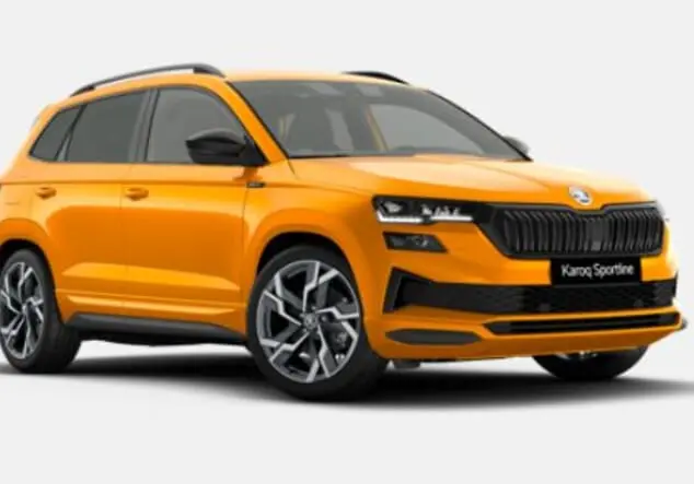 Angebotsdetails Skoda Karoq Skoda Karoq Sportline 1.5 TSI 7-Gang-DSG 110.00 kW (150 PS) Phoenix Orange Metallic