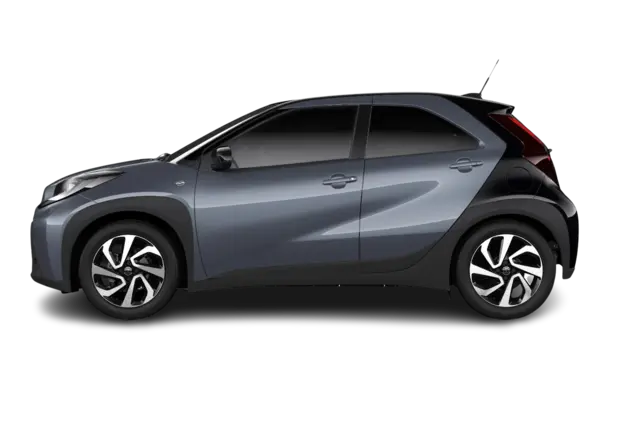 Angebotsdetails Toyota Aygo X 1.0-l-VVT-i Teamplayer celestite grey metallic, Dach mysticschwarz mica