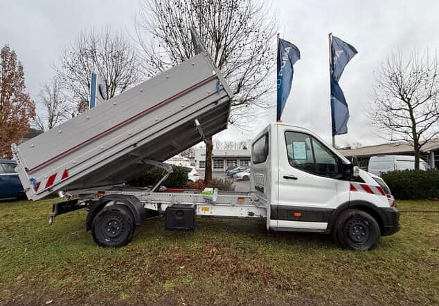 Angebotsdetails Ford Transit Einzelkabine Trend 350 L3 - Drei-Seiten-Kipper Umbau Frost Weiß