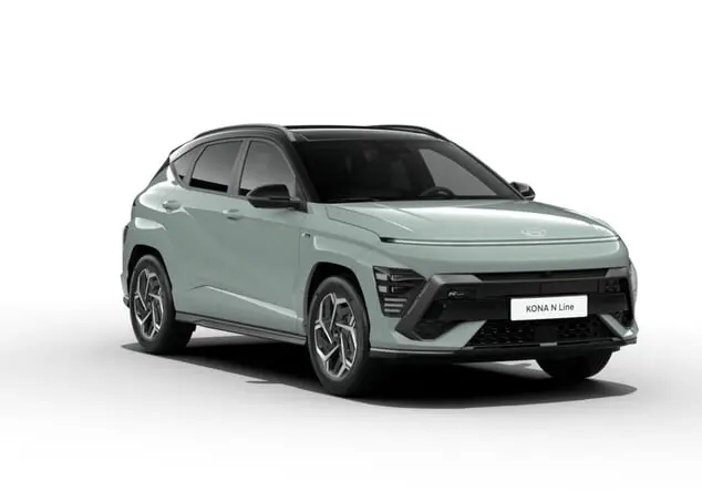 Angebotsdetails Hyundai KONA Hyundai N-Line 1.6 T-GDI 101 kW (138 PS) 7-Gang DCT Frontantrieb Mirage Green