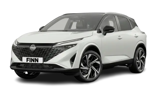 Angebotsdetails Nissan Qashqai 1.3 DIG-T MHEV 158PS Xtronic Tekna+ Karosseriefarbe: Pearl White (QAB), Kontrastfarbe: Black (KH3)