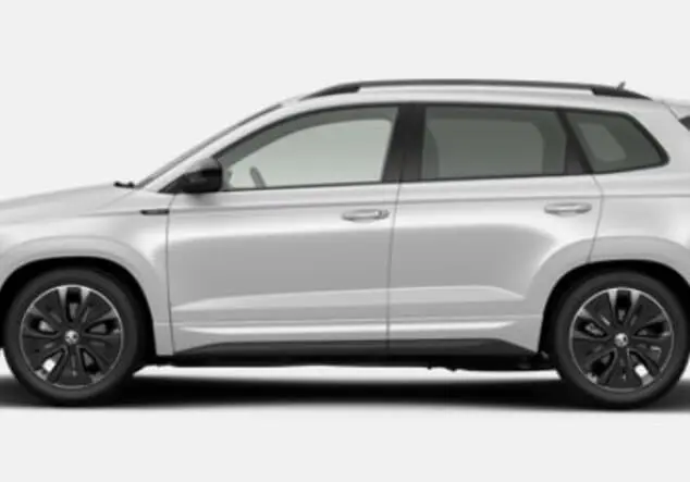 Angebotsdetails Skoda Karoq Skoda Karoq Sportline 1.5 TSI 7-Gang-DSG 110.00 kW (150 PS) Moon Weiß Perleffekt