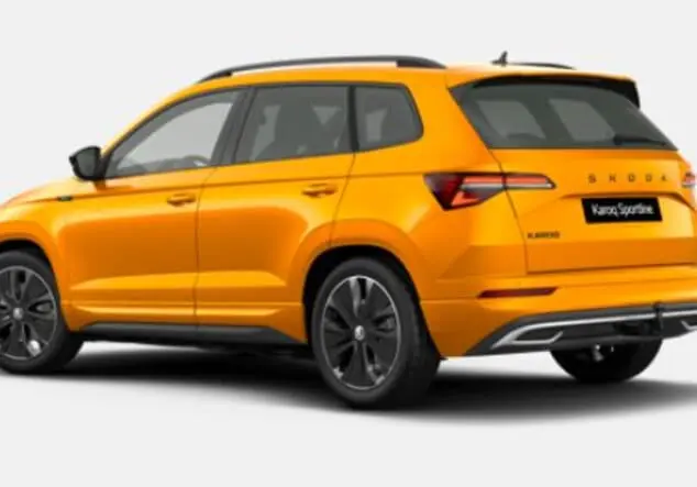 Angebotsdetails Skoda Karoq Skoda Karoq Sportline 2.0 TSI 7-Gang-DSG 140.00 kW (190 PS) Phoenix Orange Metallic