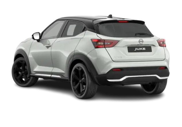 Angebotsdetails Nissan JUKE 1.0 DIG-T TEKNA DCT Karosseriefarbe: Pearl White (QAB), Kontrastfarbe: Black (KH3)