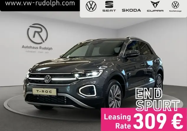 Angebotsdetails Volkswagen T-Roc Style 1.5 TSI STANDHEIZUNG Grau (Indiumgrau Metallic)