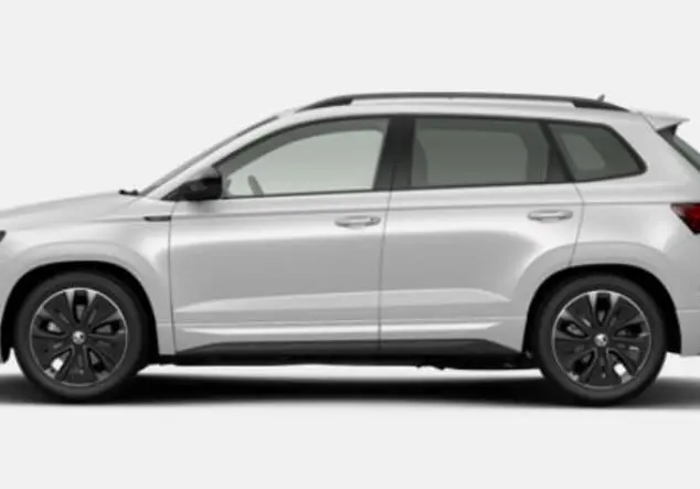 Angebotsdetails Skoda Karoq Skoda Karoq Sportline 2.0 TSI 7-Gang-DSG 140.00 kW (190 PS) Moon Weiß Perleffekt