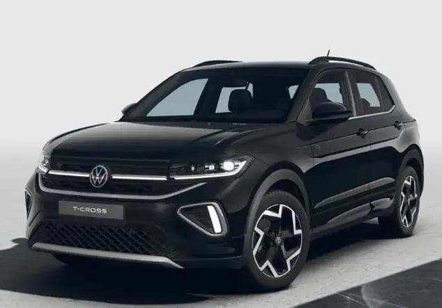 Angebotsdetails Volkswagen T-Cross Volkswagen T-Cross R-Line 1.5 l TSI 7-Gang-DSG 110.00 kW (150 PS) Deep Black Perleffekt