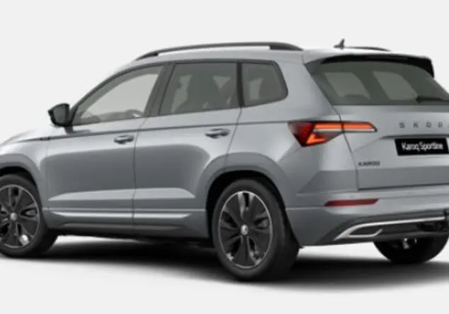 Angebotsdetails Skoda Karoq Skoda Karoq Sportline 2.0 TSI 7-Gang-DSG 140.00 kW (190 PS) Brilliant Silber Metallic