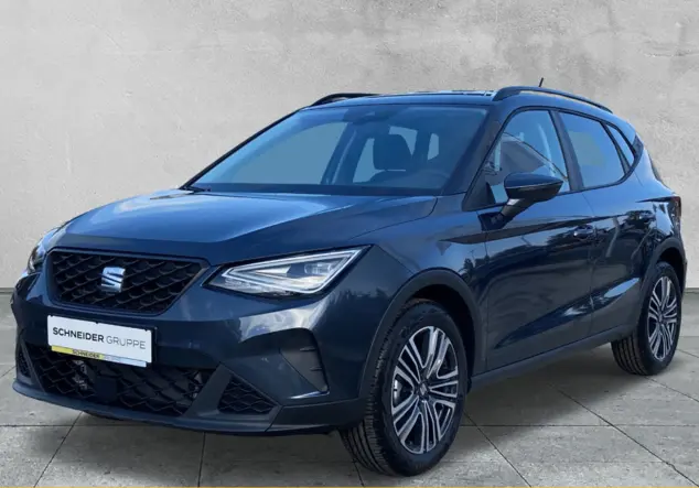 Angebotsdetails Seat Arona 1.0 TSI Style Edition Edition 1.0 TSI 85 kW (116 PS) 7-Gang- Schwarz, Weiß, Grau