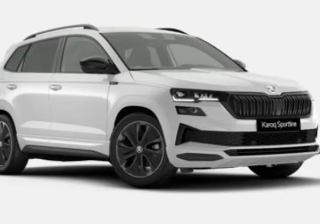 Angebotsdetails Skoda Karoq Skoda Karoq Sportline 1.5 TSI 7-Gang-DSG 110.00 kW (150 PS) Moon Weiß Perleffekt