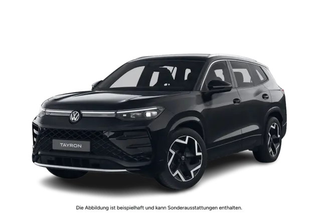 Angebotsdetails Volkswagen Tayron Volkswagen Tayron R-Line 2.0 TSI 195 kW (265 PS) 7-Gang-DSG 4MOTION Grenadillschwarz Metallic