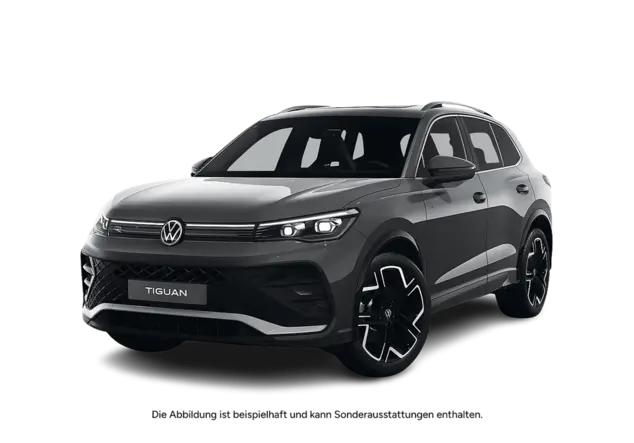 Angebotsdetails Volkswagen Tiguan Volkswagen Tiguan R-Line 1.5 TSI 110 kW (150 PS) 7-Gang-DSG Urano Grau